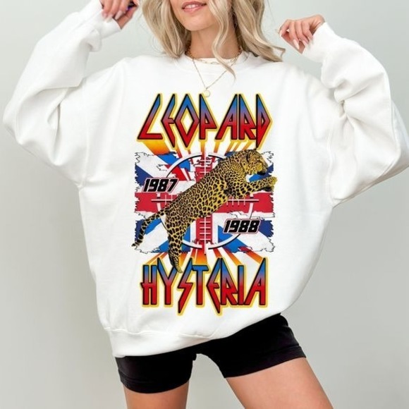 Karla_Perez Tops - Retro Rock Band Sweatshirt, Nostalgic Music Lover Sweatshirt